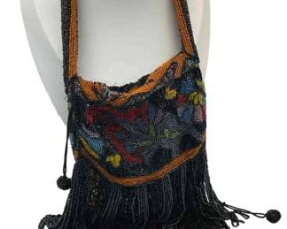 Vintage Seed Beaded Small Hand Bag
