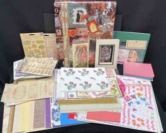 Scrapbooking Supplies * Book * Papers * Sticker Embellishments * Paper Frames * K & Co Stickers * Michel Company