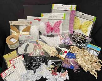 Doll Making Supplies * Trims * Angel Wings * Butterfly Decorations * Mini Silk Flowers * Parasols