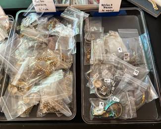 Four Season ALWAYS individually packs and prices EACH piece of jewelry! Feel free to visit the table and try anything you like on! Our Four Seasons Team Member Gail will be happy to help you out! 