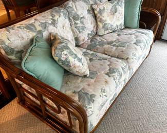 The love seat! All pillows pictured come with the set! 