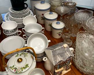 The kitchen is filled with everyday kitchen ware! BUT LOOK CLOSE and you will see all kinds of vintage items! 