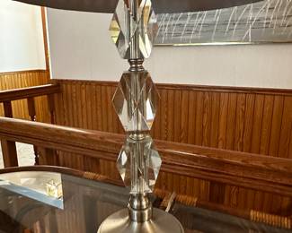 Great Beautiful Stacked Acrylic Lamp! Excellent condition!