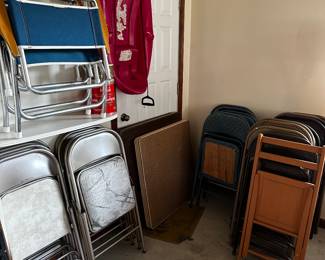 Just in time for the beginning of the outdoor entertainment season! Your Memorial Day Weekend will be even more comfortable with a set of Card tables and chairs! Many sites and styles! 