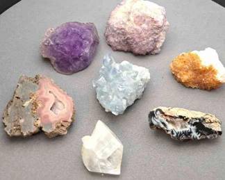 Amethyst Point And Variety Of Clusters