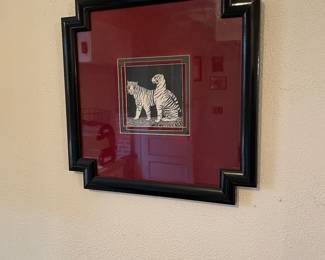 Set of three safari theme animal prints 