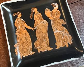 Fabulous porcelain tray from the Acropolis gift shop circa 1950