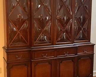 REMARKABLE 1930-40 mahogany break front secretary…this piece is stunning!