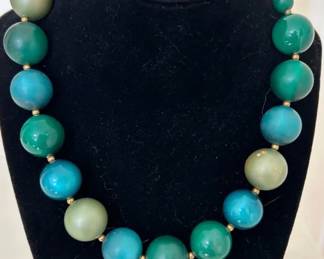 Huge and glorious shades of blue and green choker