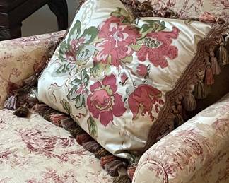 Custom silk pillows like new!  Paid $595 each