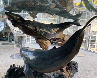 Wyland whale dining table 