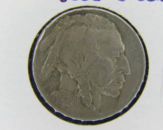 Lot 18. 1913 Raised Ground Buffalo Nickel with 20% Rotation Error