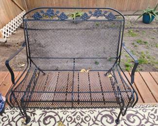 Patio Iron Glider Bench - Bench #3