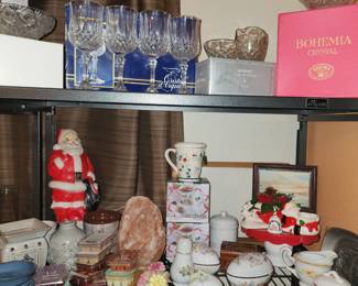 Old Santa - Home Decor - Crystal Glasses