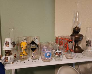 Oil Lamps - Midcentury Glasses from the 1960's