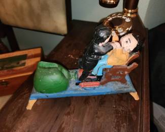 Cast Iron Dentist Money Bank