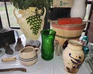 Vases - Enamel Pitcher - Basket - 