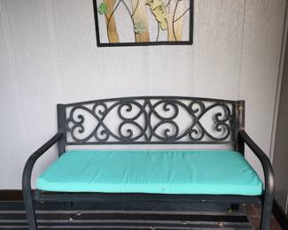 Metal Park Bench - Metal Bird Wall Decor - Bench #2