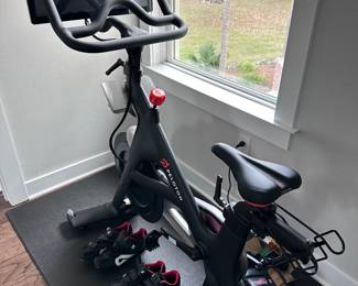 Peloton Stationary Bike 
Peloton shoes 