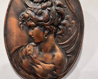 Copper over metal wall hanging 