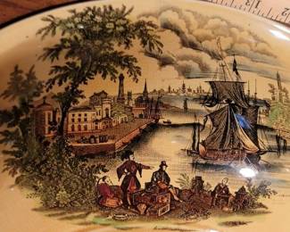 Staffordshire pitcher and basin set