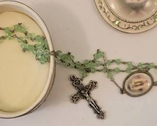 Rosary in music box