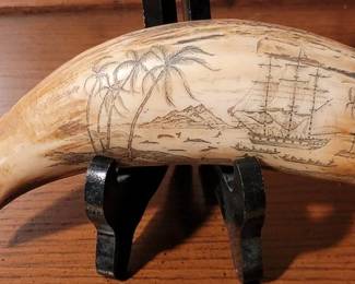 Resin scrimshaw