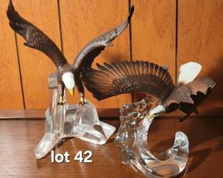 Acrylic eagle sculptures, made in Germany