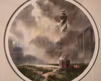 Framed Cape Hatteras Lighthouse print