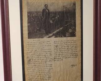 Framed Gettysburg address