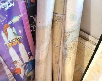 Charts, maps and posters