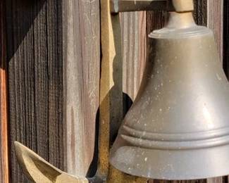 Brass bell, anchor mount