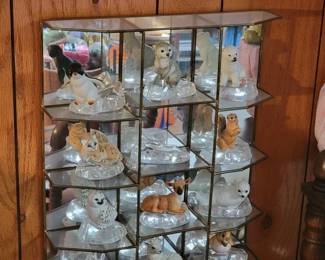 Franklin Mint glass artic snow babies