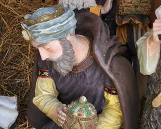 Large resin nativity set