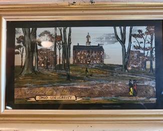 Reverse painted glass