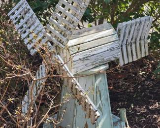 Wood windmill
