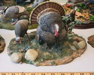 Danbury Mint turkey figures