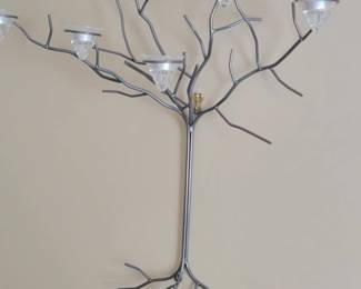 tree candle holder wall decor