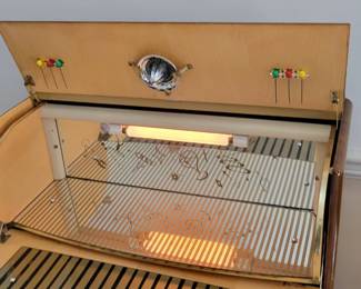 Art deco bar. Top opens mirrored back