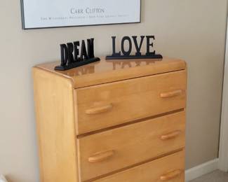art deco hardwood chest of drawers