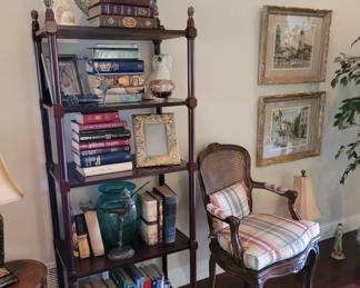 book shelf , lots of books 