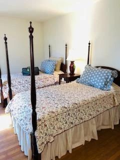 Pair of nice custom made four poster twin beds
