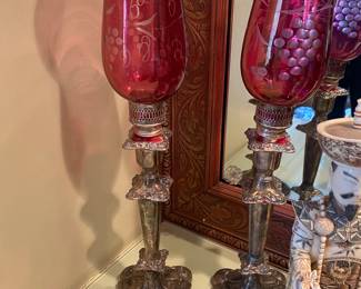PAIR OF CANDLEHOLDERS