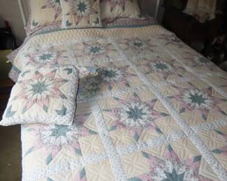 Hand made patchwork quilt.