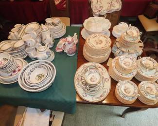 Two dinner sets. Port Mierien and Royal Doulton.