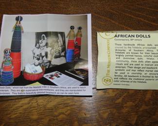 African Folk Art Ndebele Beaded Dolls