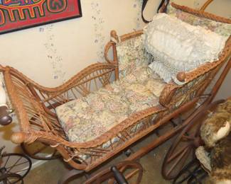 Victorian antique doll carriage.