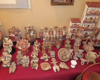 Peruvian Story Tellers. and Mexican pottery.