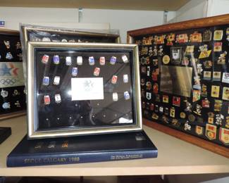 1984 Los Angeles Olympic Sponsors Pin Collection.