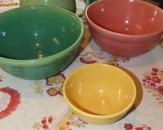 Bauer bowls and pitcher.